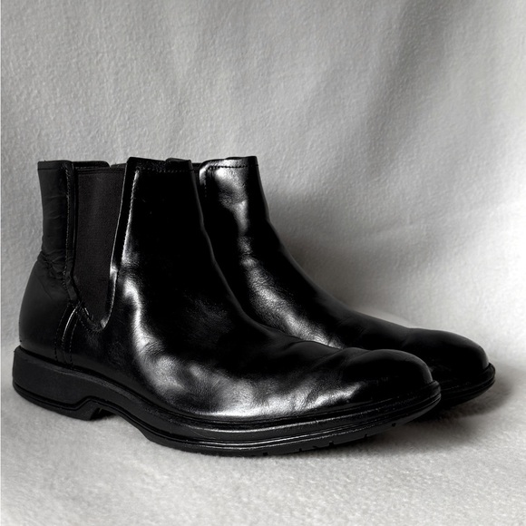 Cole Haan Size 8 1/2 Men’s Black Leather Chelsea Boots - Picture 1 of 13